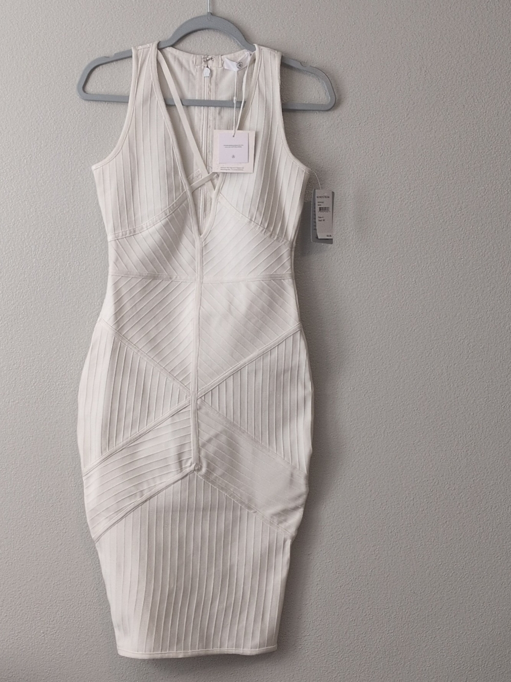 NWT Missguided Premium White Bandage Harness Midi Dress 4 Nordstrom